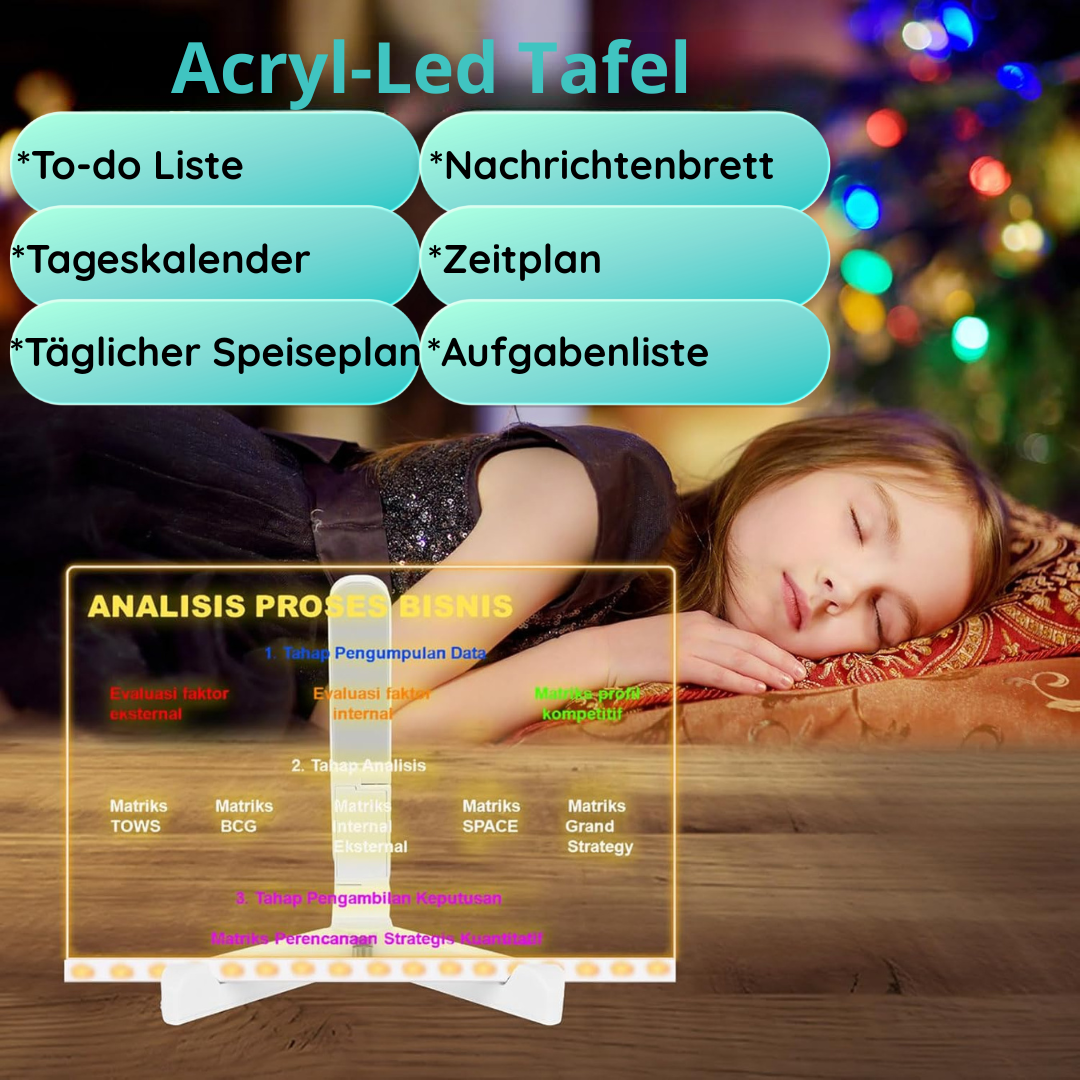 Acryl-LED-Tafel